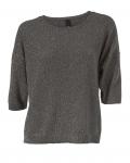 Designer-Pullover khaki-silber