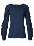 Designer-Pullover marine-metallic