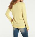 Designer-Pullover mit Chiffon lemon