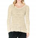 Designer-Pullover mit Chiffon stein