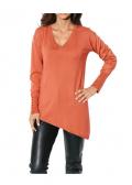 Designer-Pullover mit Kaschmir mandarin