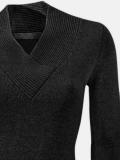 Designer-Pullover mit Kaschmir schwarz