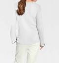 Designer-Pullover mit Nieten offwhite