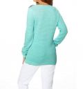 Designer-Pullover mit Perlen mint