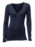 Designer-Pullover mit Seide marine