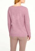 Designer-Pullover mit Spitze rosenholz