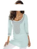 Designer-Pullover mit Strass mint