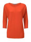 Designer-Pullover mit Strass orange