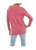 Designer-Pullover mit Strass pink