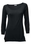 Designer-Pullover mit Strass schwarz