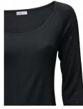 Designer-Pullover mit Strass schwarz