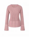 Designer-Pullover mit Zopfmuster hortensie