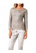 Designer-Pullover puder-silber