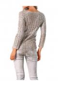 Designer-Pullover puder-silber