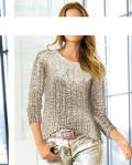 Designer-Pullover puder-silber