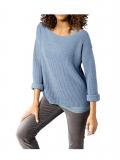 Designer-Pullover rauchblau