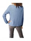 Designer-Pullover rauchblau