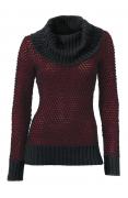 Designer-Pullover rot-schwarz