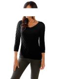 Designer-Pullover schwarz