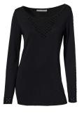 Designer-Pullover schwarz