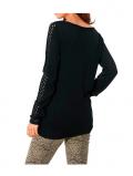 Designer-Pullover schwarz