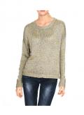 Designer-Pullover silber-gold