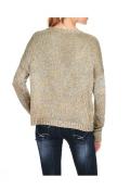 Designer-Pullover silber-gold