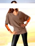 Designer-Pullover taupe