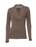 Designer-Pullover taupe