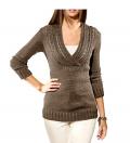 Designer-Pullover taupe