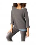 Designer-Pullover taupe Gr. 44/46