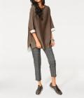 Designer-Pullover taupe-ecru