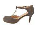 Designer-Pumps taupe