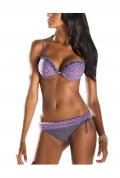 Designer-Push-Up-Bikini lila-bunt