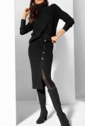 Designer-Rippenstrick-2-Teiler schwarz