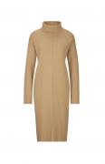 Designer-Rollkragen-Strickkleid camel