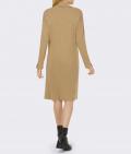 Designer-Rollkragen-Strickkleid camel