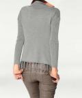 Designer-Rollkragenpullover grau-melange