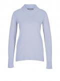 Designer-Rollkragenpullover mit Kschmir hellblau