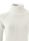 Designer-Rollkragenpullover offwhite Größer 40/42