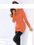 Designer-Rollkragenpullover orange