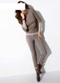 Designer-Rollkragenpullover taupe