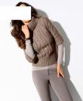 Designer-Rollkragenpullover taupe