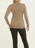 Designer-Rüschenpullover camel