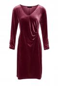 Designer-Samtkleid bordeaux