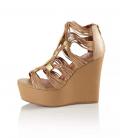 Designer-Sandalette beige