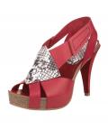 Designer-Sandalette rot