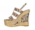 Designer-Sandalette sand