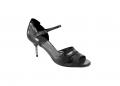 Designer-Sandalette schwarz