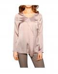 Designer-Satinbluse mauve